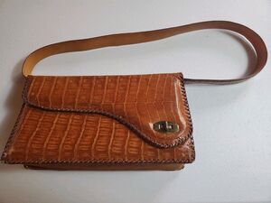 VINTAGE Martin Dingman Alligator Hand Bag Handmade USA 01603
